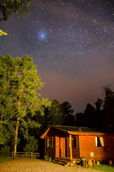 cabaña para 5 personas nocturna